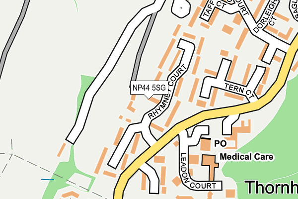 NP44 5SG map - OS OpenMap – Local (Ordnance Survey) NP44 5SG map - OS OpenMap – Local (Ordnance Survey)