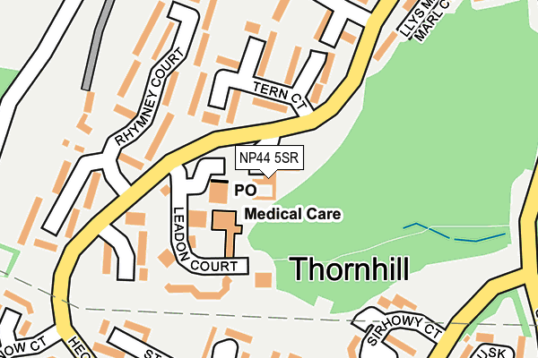 NP44 5SR map - OS OpenMap – Local (Ordnance Survey) NP44 5SR map - OS OpenMap – Local (Ordnance Survey)