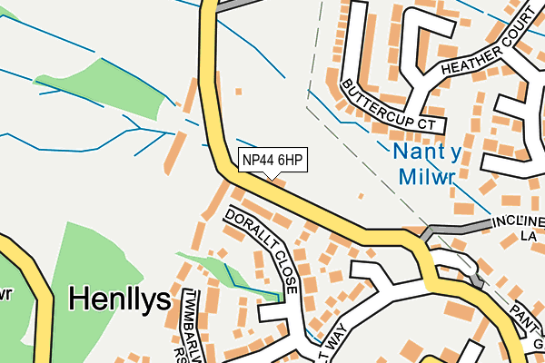 NP44 6HP map - OS OpenMap – Local (Ordnance Survey) NP44 6HP map - OS OpenMap – Local (Ordnance Survey)