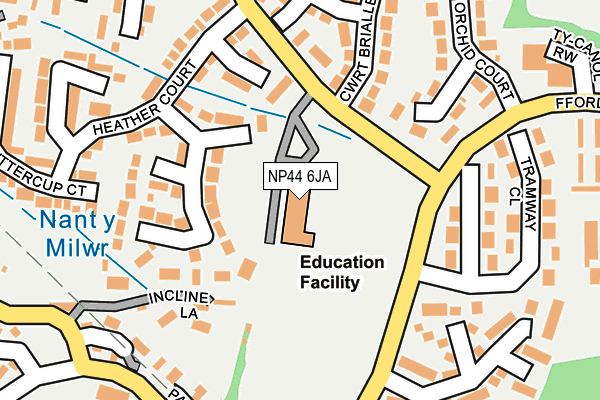NP44 6JA map - OS OpenMap – Local (Ordnance Survey) NP44 6JA map - OS OpenMap – Local (Ordnance Survey)