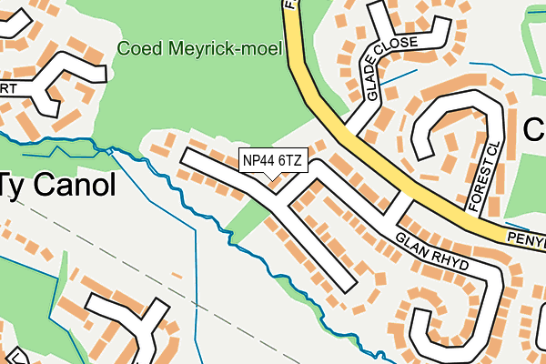 NP44 6TZ map - OS OpenMap – Local (Ordnance Survey) NP44 6TZ map - OS OpenMap – Local (Ordnance Survey)