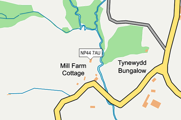 NP44 7AU map - OS OpenMap – Local (Ordnance Survey) NP44 7AU map - OS OpenMap – Local (Ordnance Survey)