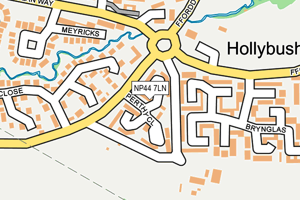 NP44 7LN map - OS OpenMap – Local (Ordnance Survey) NP44 7LN map - OS OpenMap – Local (Ordnance Survey)