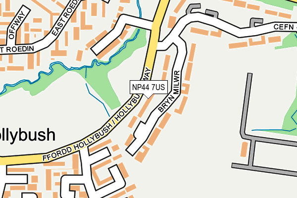 NP44 7US map - OS OpenMap – Local (Ordnance Survey) NP44 7US map - OS OpenMap – Local (Ordnance Survey)