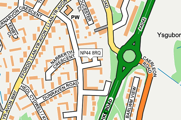 NP44 8RQ map - OS OpenMap – Local (Ordnance Survey) NP44 8RQ map - OS OpenMap – Local (Ordnance Survey)