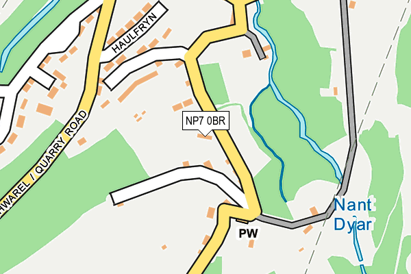 NP7 0BR map - OS OpenMap – Local (Ordnance Survey) NP7 0BR map - OS OpenMap – Local (Ordnance Survey)