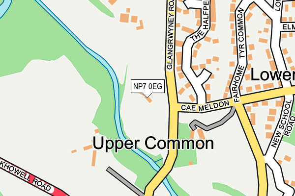 NP7 0EG map - OS OpenMap – Local (Ordnance Survey) NP7 0EG map - OS OpenMap – Local (Ordnance Survey)