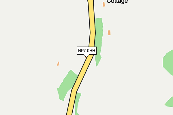 NP7 0HH map - OS OpenMap – Local (Ordnance Survey) NP7 0HH map - OS OpenMap – Local (Ordnance Survey)
