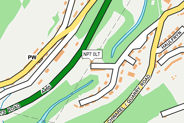 NP7 0LT map - OS OpenMap – Local (Ordnance Survey) NP7 0LT map - OS OpenMap – Local (Ordnance Survey)