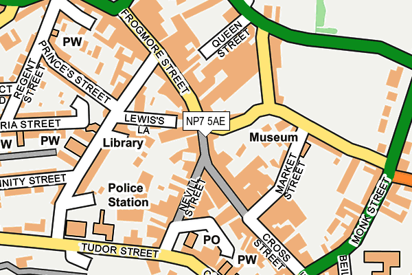NP7 5AE map - OS OpenMap – Local (Ordnance Survey) NP7 5AE map - OS OpenMap – Local (Ordnance Survey)