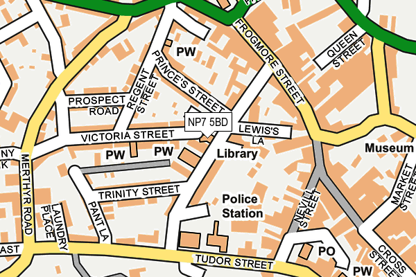 NP7 5BD map - OS OpenMap – Local (Ordnance Survey)