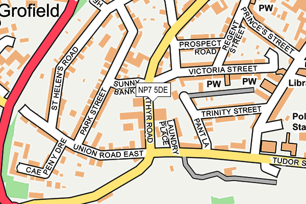 NP7 5DE map - OS OpenMap – Local (Ordnance Survey) NP7 5DE map - OS OpenMap – Local (Ordnance Survey)