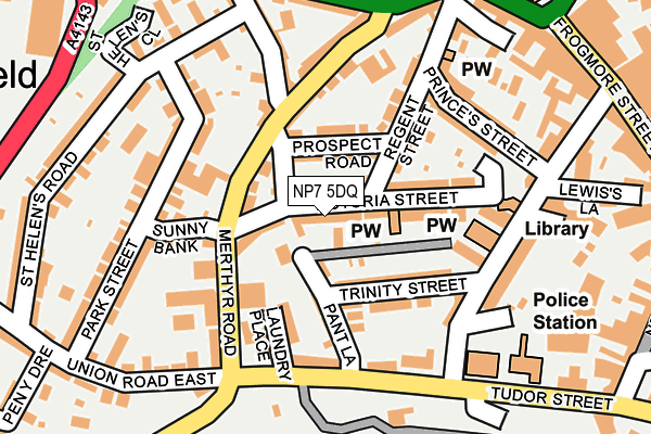 NP7 5DQ map - OS OpenMap – Local (Ordnance Survey) NP7 5DQ map - OS OpenMap – Local (Ordnance Survey)