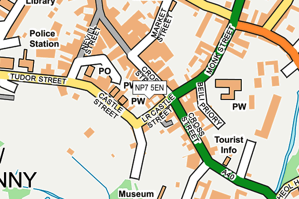 NP7 5EN map - OS OpenMap – Local (Ordnance Survey) NP7 5EN map - OS OpenMap – Local (Ordnance Survey)