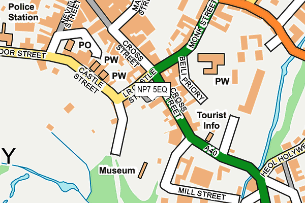 NP7 5EQ map - OS OpenMap – Local (Ordnance Survey) NP7 5EQ map - OS OpenMap – Local (Ordnance Survey)