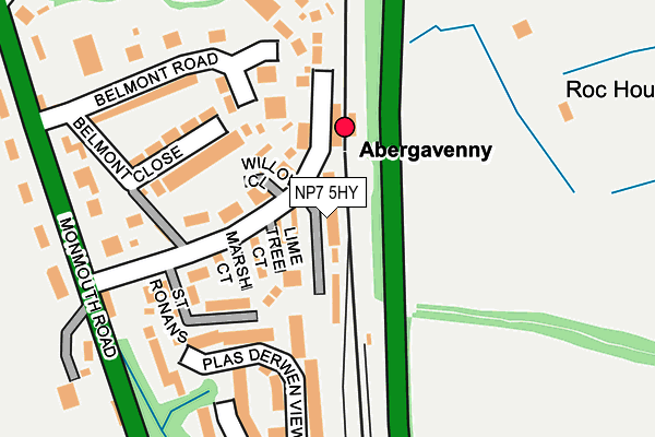 NP7 5HY map - OS OpenMap – Local (Ordnance Survey) NP7 5HY map - OS OpenMap – Local (Ordnance Survey)