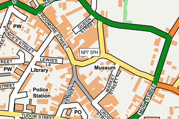 NP7 5PH map - OS OpenMap – Local (Ordnance Survey) NP7 5PH map - OS OpenMap – Local (Ordnance Survey)