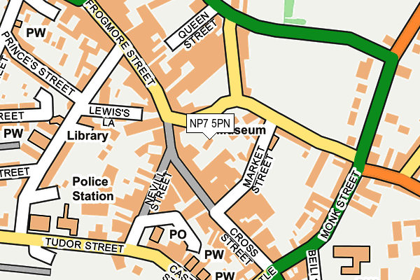 NP7 5PN map - OS OpenMap – Local (Ordnance Survey) NP7 5PN map - OS OpenMap – Local (Ordnance Survey)