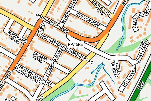NP7 5RE map - OS OpenMap – Local (Ordnance Survey) NP7 5RE map - OS OpenMap – Local (Ordnance Survey)