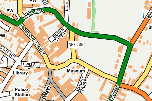NP7 5SE map - OS OpenMap – Local (Ordnance Survey) NP7 5SE map - OS OpenMap – Local (Ordnance Survey)