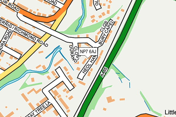NP7 6AJ map - OS OpenMap – Local (Ordnance Survey) NP7 6AJ map - OS OpenMap – Local (Ordnance Survey)