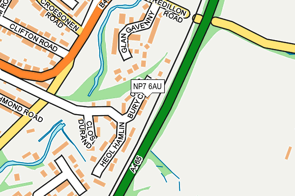 NP7 6AU map - OS OpenMap – Local (Ordnance Survey) NP7 6AU map - OS OpenMap – Local (Ordnance Survey)