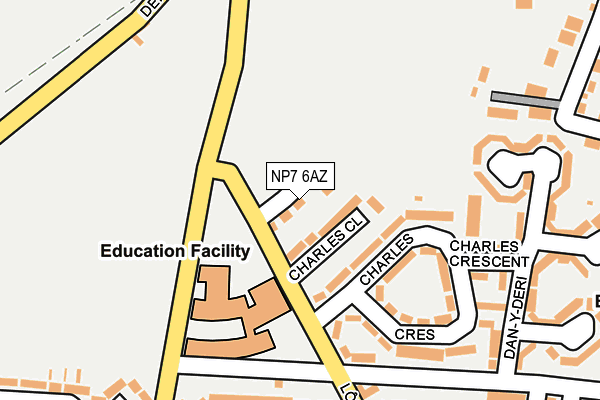 NP7 6AZ map - OS OpenMap – Local (Ordnance Survey) NP7 6AZ map - OS OpenMap – Local (Ordnance Survey)