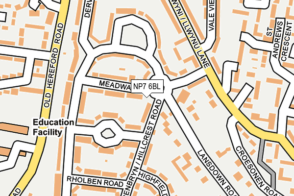 NP7 6BL map - OS OpenMap – Local (Ordnance Survey) NP7 6BL map - OS OpenMap – Local (Ordnance Survey)