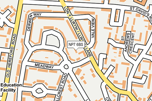 NP7 6BS map - OS OpenMap – Local (Ordnance Survey) NP7 6BS map - OS OpenMap – Local (Ordnance Survey)