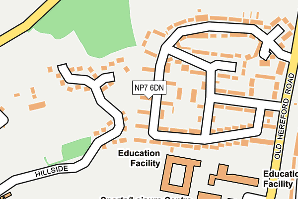 NP7 6DN map - OS OpenMap – Local (Ordnance Survey) NP7 6DN map - OS OpenMap – Local (Ordnance Survey)