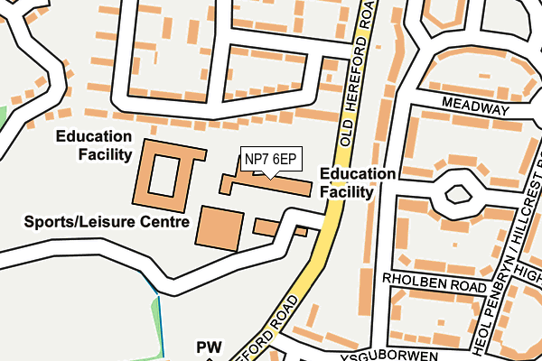 NP7 6EP map - OS OpenMap – Local (Ordnance Survey) NP7 6EP map - OS OpenMap – Local (Ordnance Survey)