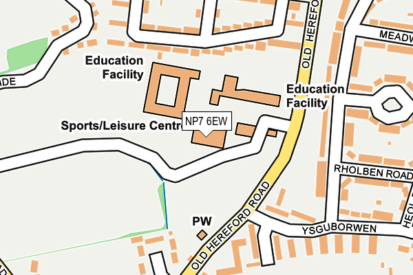 NP7 6EW map - OS OpenMap – Local (Ordnance Survey) NP7 6EW map - OS OpenMap – Local (Ordnance Survey)