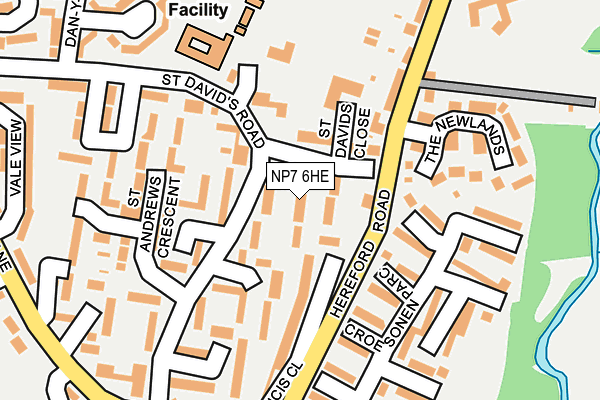 NP7 6HE map - OS OpenMap – Local (Ordnance Survey) NP7 6HE map - OS OpenMap – Local (Ordnance Survey)