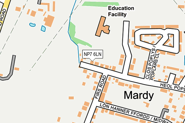 NP7 6LN map - OS OpenMap – Local (Ordnance Survey) NP7 6LN map - OS OpenMap – Local (Ordnance Survey)
