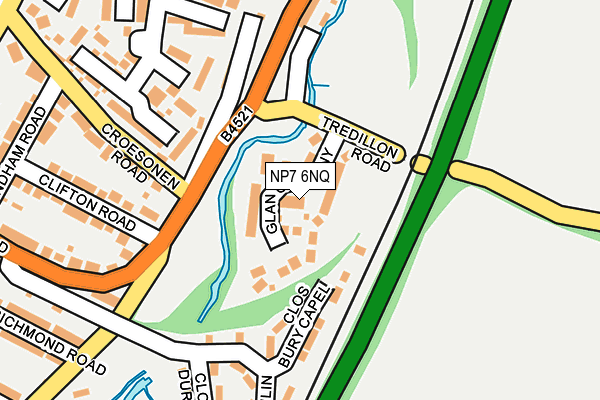 NP7 6NQ map - OS OpenMap – Local (Ordnance Survey) NP7 6NQ map - OS OpenMap – Local (Ordnance Survey)