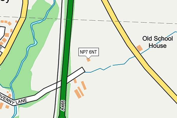NP7 6NT map - OS OpenMap – Local (Ordnance Survey) NP7 6NT map - OS OpenMap – Local (Ordnance Survey)