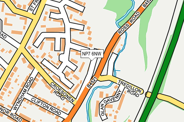 NP7 6NW map - OS OpenMap – Local (Ordnance Survey) NP7 6NW map - OS OpenMap – Local (Ordnance Survey)