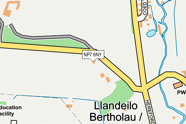 NP7 6NY map - OS OpenMap – Local (Ordnance Survey) NP7 6NY map - OS OpenMap – Local (Ordnance Survey)