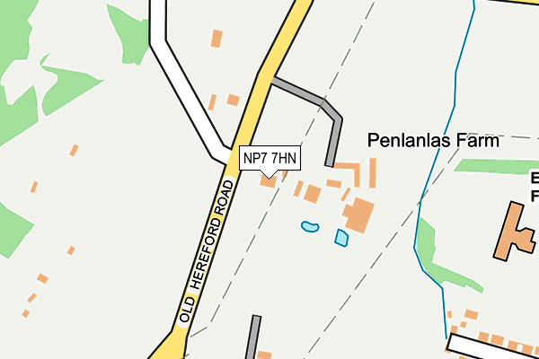 NP7 7HN map - OS OpenMap – Local (Ordnance Survey) NP7 7HN map - OS OpenMap – Local (Ordnance Survey)