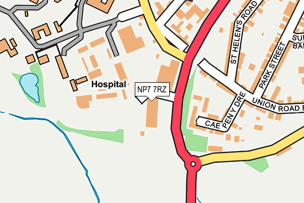NP7 7RZ map - OS OpenMap – Local (Ordnance Survey) NP7 7RZ map - OS OpenMap – Local (Ordnance Survey)