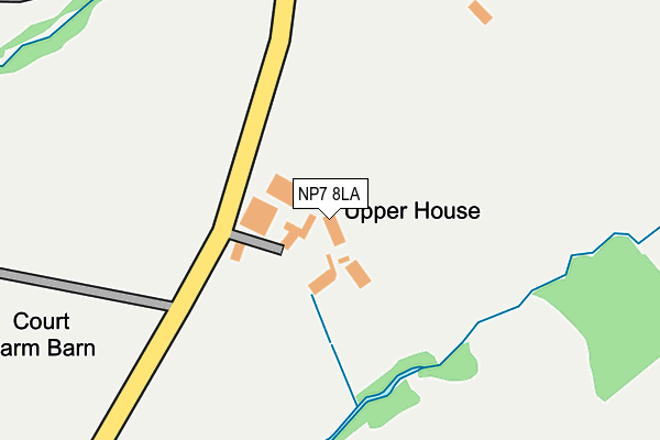 NP7 8LA map - OS OpenMap – Local (Ordnance Survey) NP7 8LA map - OS OpenMap – Local (Ordnance Survey)