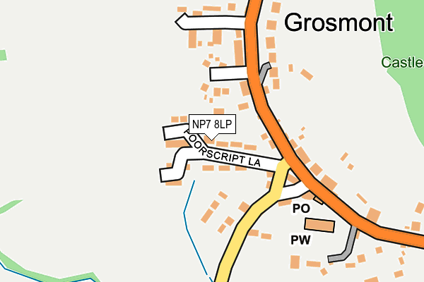 NP7 8LP map - OS OpenMap – Local (Ordnance Survey) NP7 8LP map - OS OpenMap – Local (Ordnance Survey)