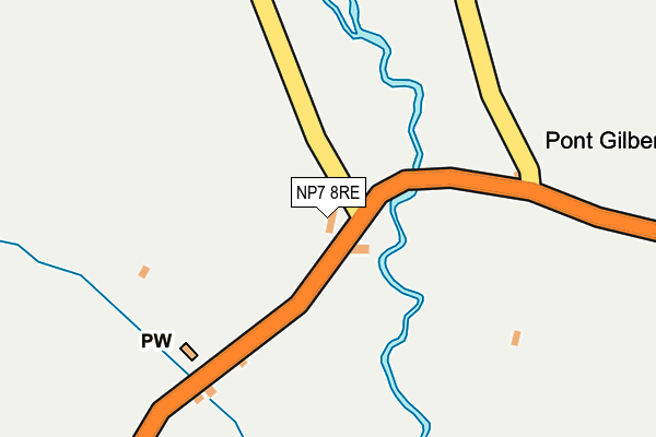 NP7 8RE map - OS OpenMap – Local (Ordnance Survey) NP7 8RE map - OS OpenMap – Local (Ordnance Survey)