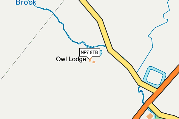 NP7 8TB map - OS OpenMap – Local (Ordnance Survey) NP7 8TB map - OS OpenMap – Local (Ordnance Survey)