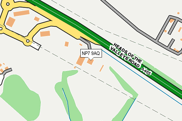 NP7 9AQ map - OS OpenMap – Local (Ordnance Survey) NP7 9AQ map - OS OpenMap – Local (Ordnance Survey)
