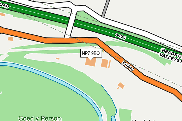 NP7 9BQ map - OS OpenMap – Local (Ordnance Survey) NP7 9BQ map - OS OpenMap – Local (Ordnance Survey)