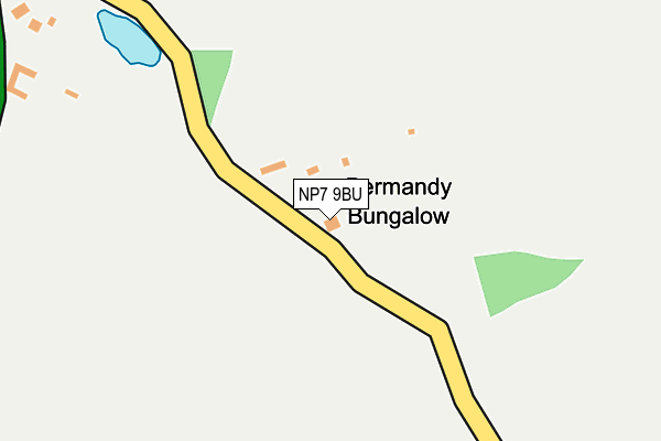 NP7 9BU map - OS OpenMap – Local (Ordnance Survey) NP7 9BU map - OS OpenMap – Local (Ordnance Survey)