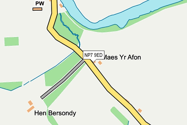 NP7 9ED map - OS OpenMap – Local (Ordnance Survey) NP7 9ED map - OS OpenMap – Local (Ordnance Survey)