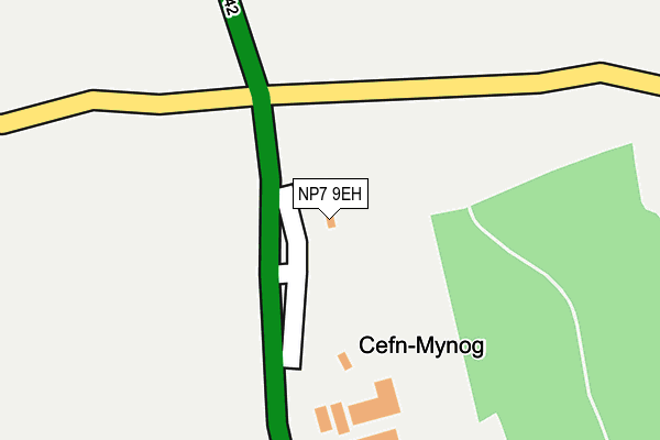 NP7 9EH map - OS OpenMap – Local (Ordnance Survey) NP7 9EH map - OS OpenMap – Local (Ordnance Survey)