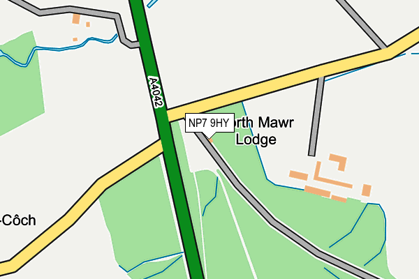 NP7 9HY map - OS OpenMap – Local (Ordnance Survey) NP7 9HY map - OS OpenMap – Local (Ordnance Survey)
